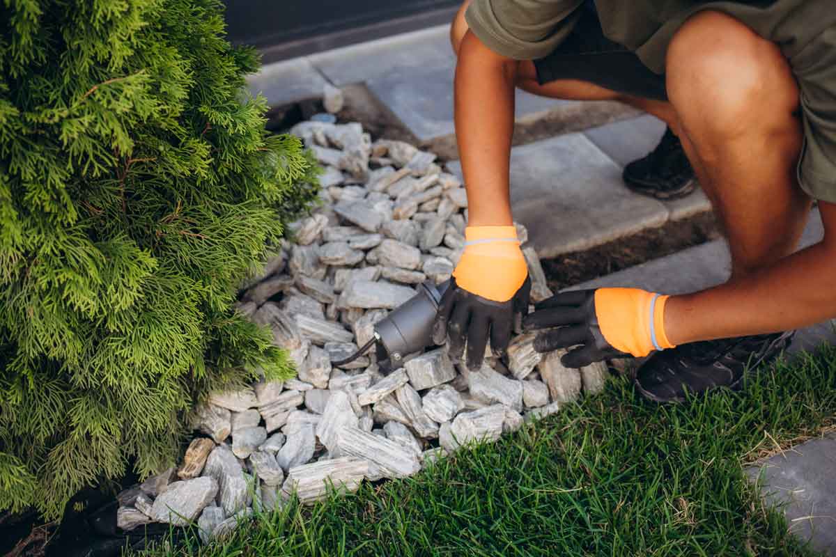 An image of rockbed installation